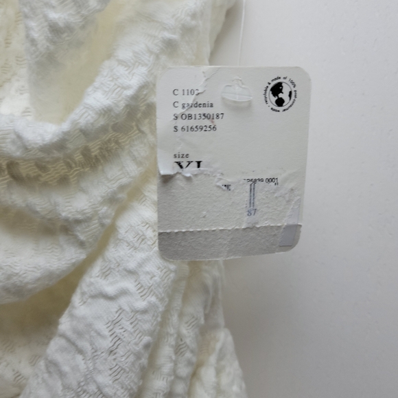 Free People Love Her Scrunch Lace Floral Tank Size XL - Picture 11 of 11